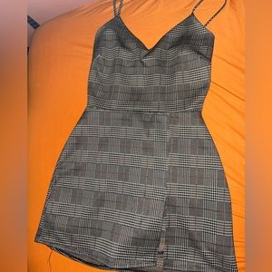 Plaid Body Con Jumper